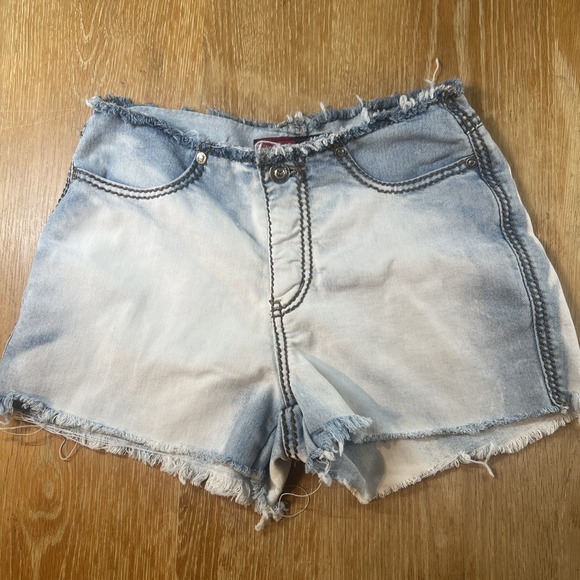Younique Jean Shorts Vintage Y2K Low-rise Frayed Hem Sz 3 - Picture 1 of 7